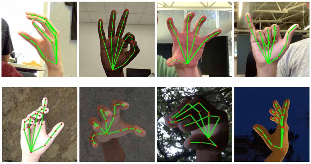 Google AI hand and finger tracking