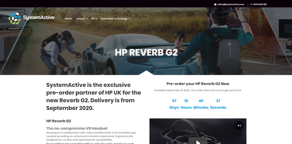 HP Reverb G2 pre-order reseller